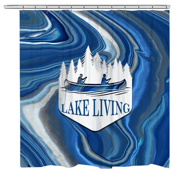 Lake Living Shower Curtain