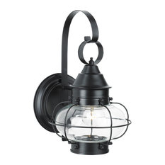 Norwell Lighting 1323 Cottage Onion 1 Light 14" Tall Outdoor Wall - Black with