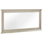 Bentley Designs - Bordeaux Chalked Oak Wide Wall Mirror - Bordeaux Wide Wall Mirror vaunts a certain elegance and refinement that brings a sense of subtle sophistication to any home. The range features a wide choice of cabinets featuring gently bowed fronts, soft curved frames and delicate turned legs. The range boasts Blum soft-closing drawers for that extra refinement and pull out shelves for a superior customer experience