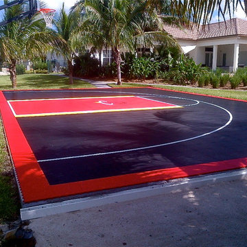 Backyard Home Court in Miami - SnapSports outdoor game court