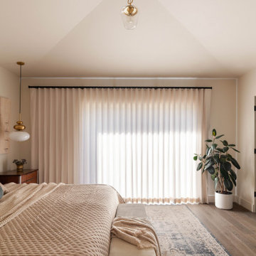 Motorized Drapery & Retractable Awning for Malibu Client