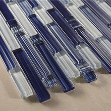 navy blue subway tile