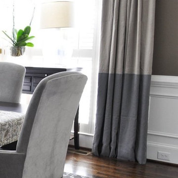 Color Block and Banded Drapery Panels