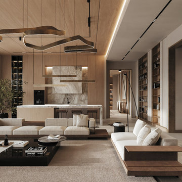 Luxury Modern Minimalist Villa Interior Design | Meydan, Dubai