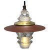 Insulator Light Lantern Pendant Metal Hood, 120V, 6W 500 Lumens dimming