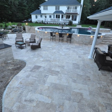 Multi-Dimensional Pool & Lounge Area by Gappsi