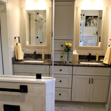 Montgomery County bathroom & family room home renovation in Potomac, MD