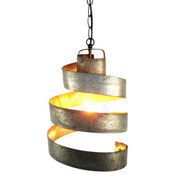 Industrial Pendant Lighting Wine Barrel Ring Pendant Light, Large Open