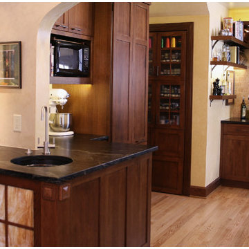 Older Kitchen remodeled with 36" BlueStar Gas Range
