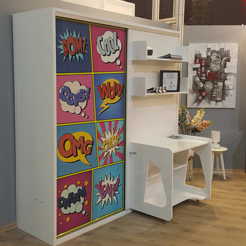 Studio 5 Twin Wall Bed System with Desk