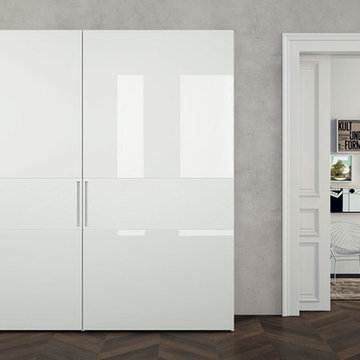 Modern Italian wardrobs, walk-in closets, libraries & wall units.