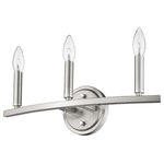 Acclaim Lighting - Acclaim Lighting IN41155SN Sawyer, 3 Light Bath Vanity - You will undoubtedly be swept up by this lovely stSawyer 3 Light Bath  Satin NickelUL: Suitable for damp locations Energy Star Qualified: n/a ADA Certified: n/a  *Number of Lights: 3-*Wattage:60w E12 Candelabra Base bulb(s) *Bulb Included:No *Bulb Type:E12 Candelabra Base *Finish Type:Satin Nickel