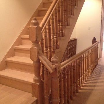 New stairs, old banister saved and reinstalled