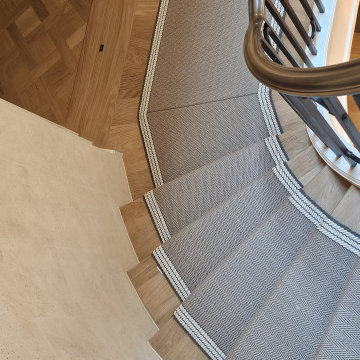 Luxury Carpet Flooring on Stairs by Kudos Interior Designs