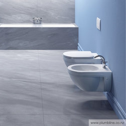 Canova Royal Wall Hung Toilet With White Seat - Toilets