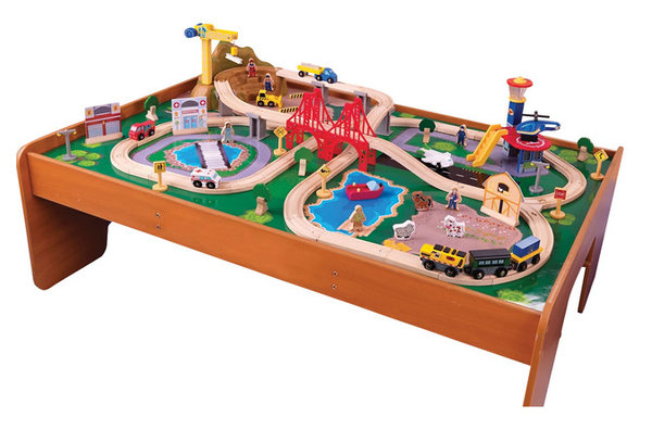 Kidkraft Home Indoor Kids Playroom Ride Around Town Train Set With ... Kidkraft Home Indoor Kids Playroom Ride Around Town Train Set With ...