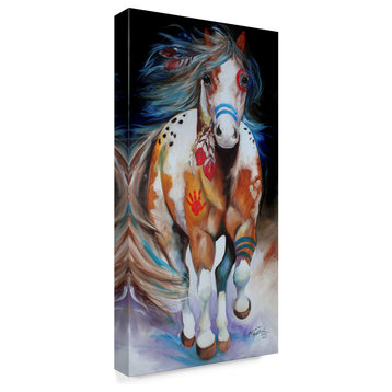 Marcia Baldwin 'Brave The Indian War Horse' Canvas Art, 32x16