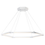 ET2 Lighting - ET2 Lighting E21235-MW Rotat-47W 1 LED Pendant 31.5 In wide  0.75 In - Simple shapes constructed of rectangular aluminumRotator-47W 1 LED Pe Matte White *UL Approved: YES Energy Star Qualified: n/a ADA Certified: n/a  *Number of Lights: 1-*Wattage:47w LED bulb(s) *Bulb Included:Yes *Bulb Type:LED *Finish Type:Matte White