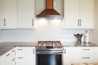 Example of a trendy kitchen design in Vancouver