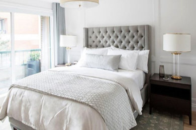 Inspiration for a contemporary bedroom remodel in Vancouver