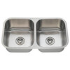 PA205-16 Double Bowl Stainless Steel Kitchen Sink