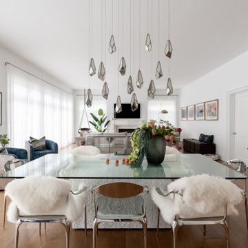 Airy & Eclectic Penthouse Great Room, Scarsdale, NY