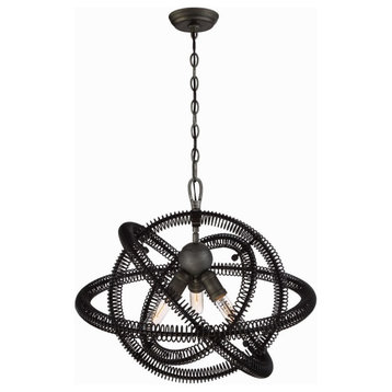 Transitional 3-Light Chandelier White - 19.75 inches - Chandeliers - Chandelier