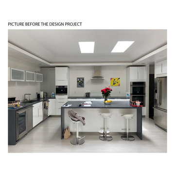 UNIQUE BLACK AND GREEN MODERN KITCHEN