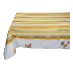 Xia Home Fashions - Hens&Chicks Tablecloth - Tablecloths