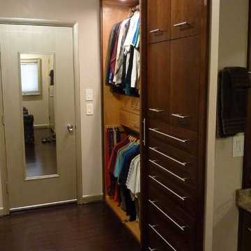 Custom Cherry Master Closet Makeover
