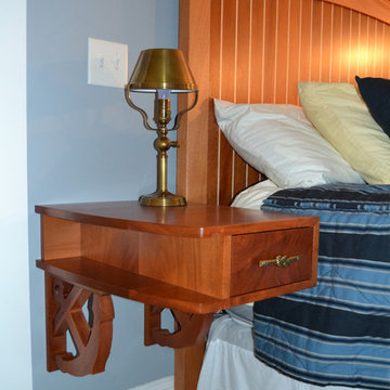 Nautical bed and nightstands