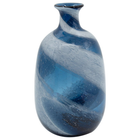 Mayron Vase, Blue/White