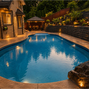 Backyard Landscaping & Swimming Pool