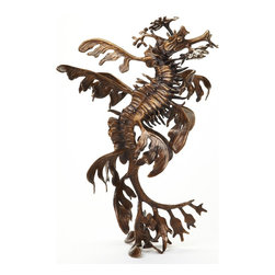 Bronze leafy sea dragon (Vertical Version) - Sculptures