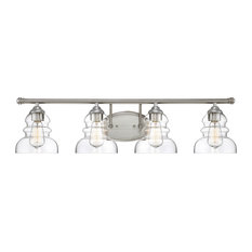 Millennium Lighting 7334 Brighton 4 Light 33"W Bathroom Vanity - Satin Nickel