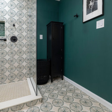Modern Eclectic Bathroom Remodel in Alexandria VA