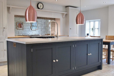 Design ideas for a traditional kitchen in Cheshire.