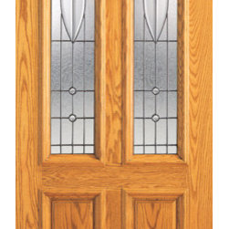 Mahogany Twin Lite, Arch Lite Front Single Door, Insulated Glass - Front Doors