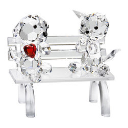 Inviting Home Inc. - Crystal Doggie and Kitty, Love - Decorative Objects And Figurines