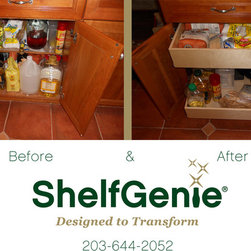 ShelfGenie Glide-Out Before & Afters - Kitchen Drawer Organizers