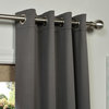 Grommet Blackout Curtain Single Panel, Anthracite Gray, 50"x108"