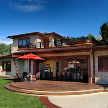 Stained Stamped Concrete Patio