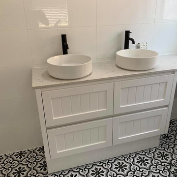 Laundry and Bathroom Installed by Diversity Tiling