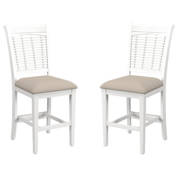 Hillsdale Bayberry Wood Counter Height Stool, Set of 2