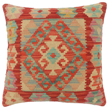 Rustic Turkish Nicholas Hand Woven Kilim Pillow