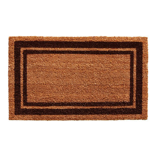 Classic Rubber & Coir Doormats  Ornate Bordered Mat for Outdoors