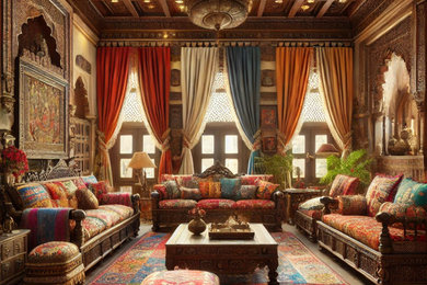 Traditional maximalist interiors