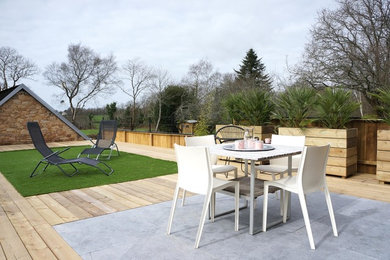 Cette photo montre une terrasse montagne.