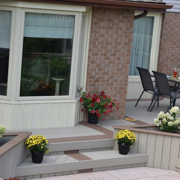 Large Veka deck with hammock.