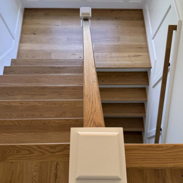 Project #141 | Timeless Switchback Staircase with Traditional Box Newels